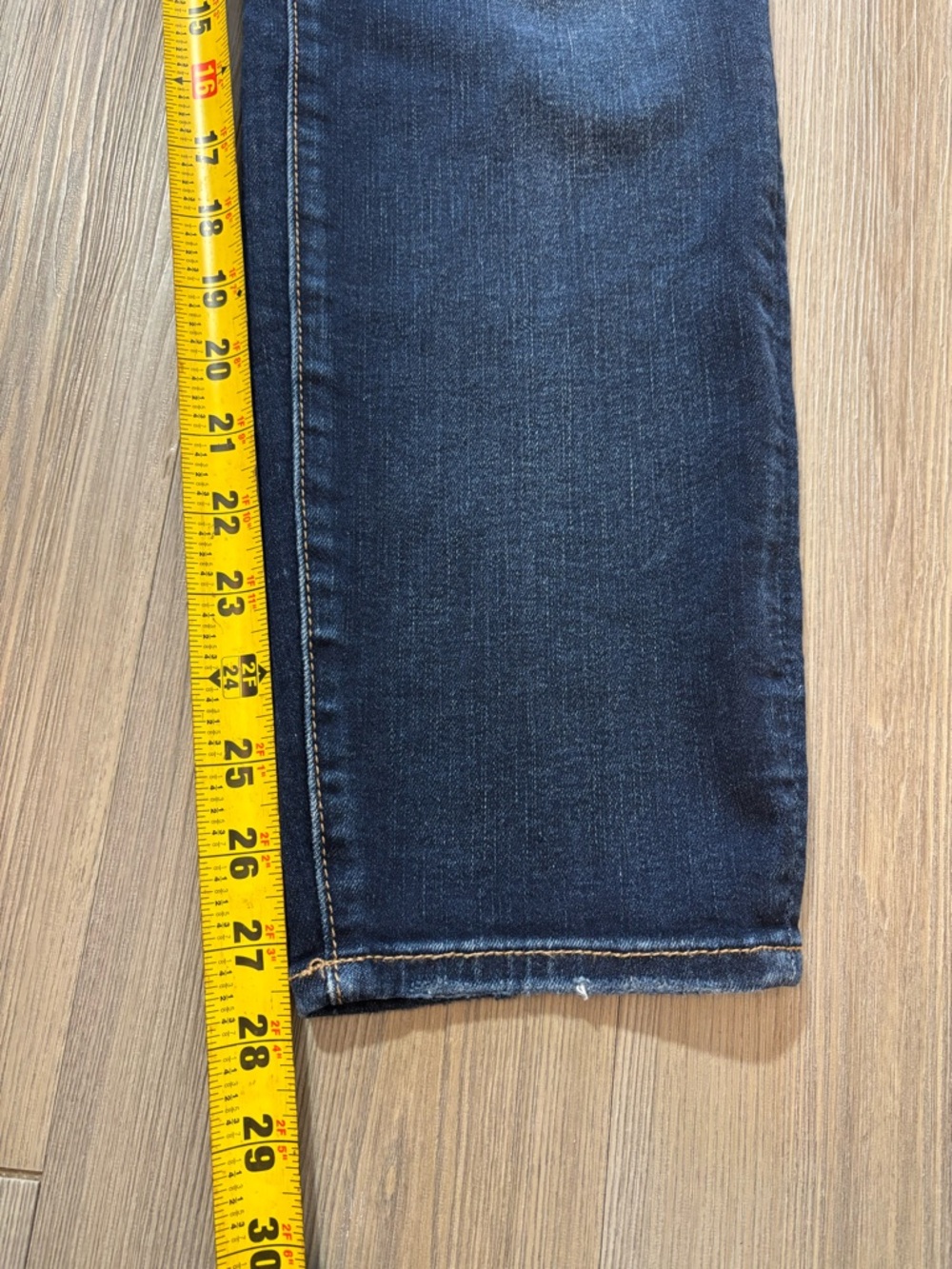 American Eagle Outfitters Dark Blue Denim Women's Jegging Overalls - Picture 3 of 14